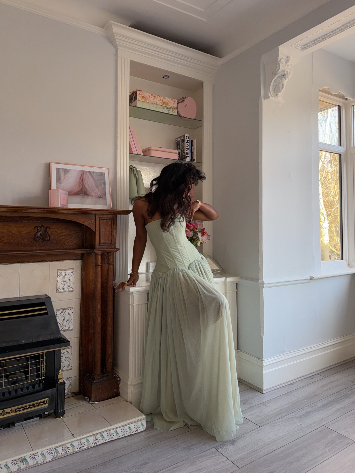 Magic Muse Maxi Dress in Mint- White Fox