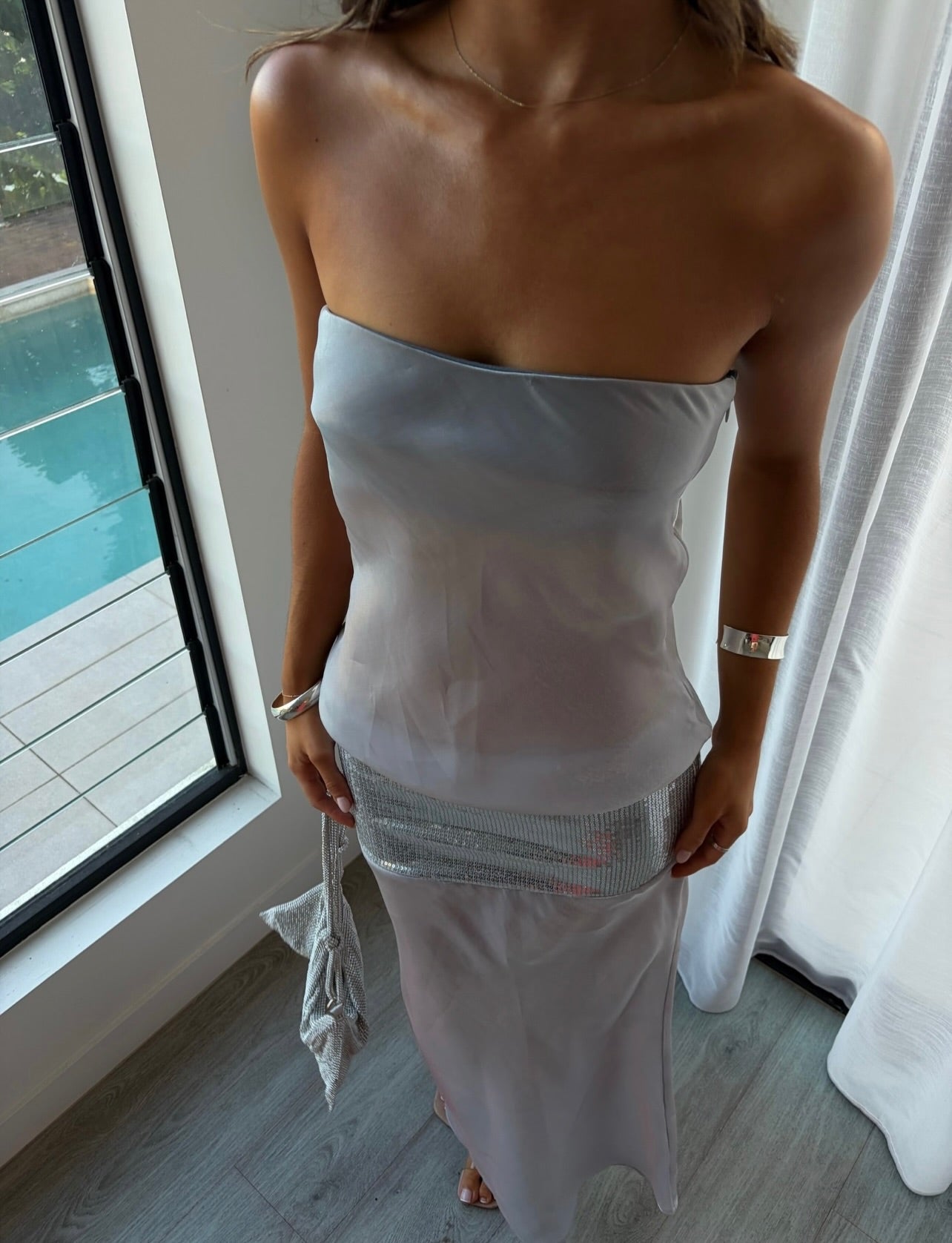 Melt Maxi Dress in Moonwater by Mode Mischief