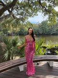 Sapphire Sequin Dress – Fuchsia | MISHA