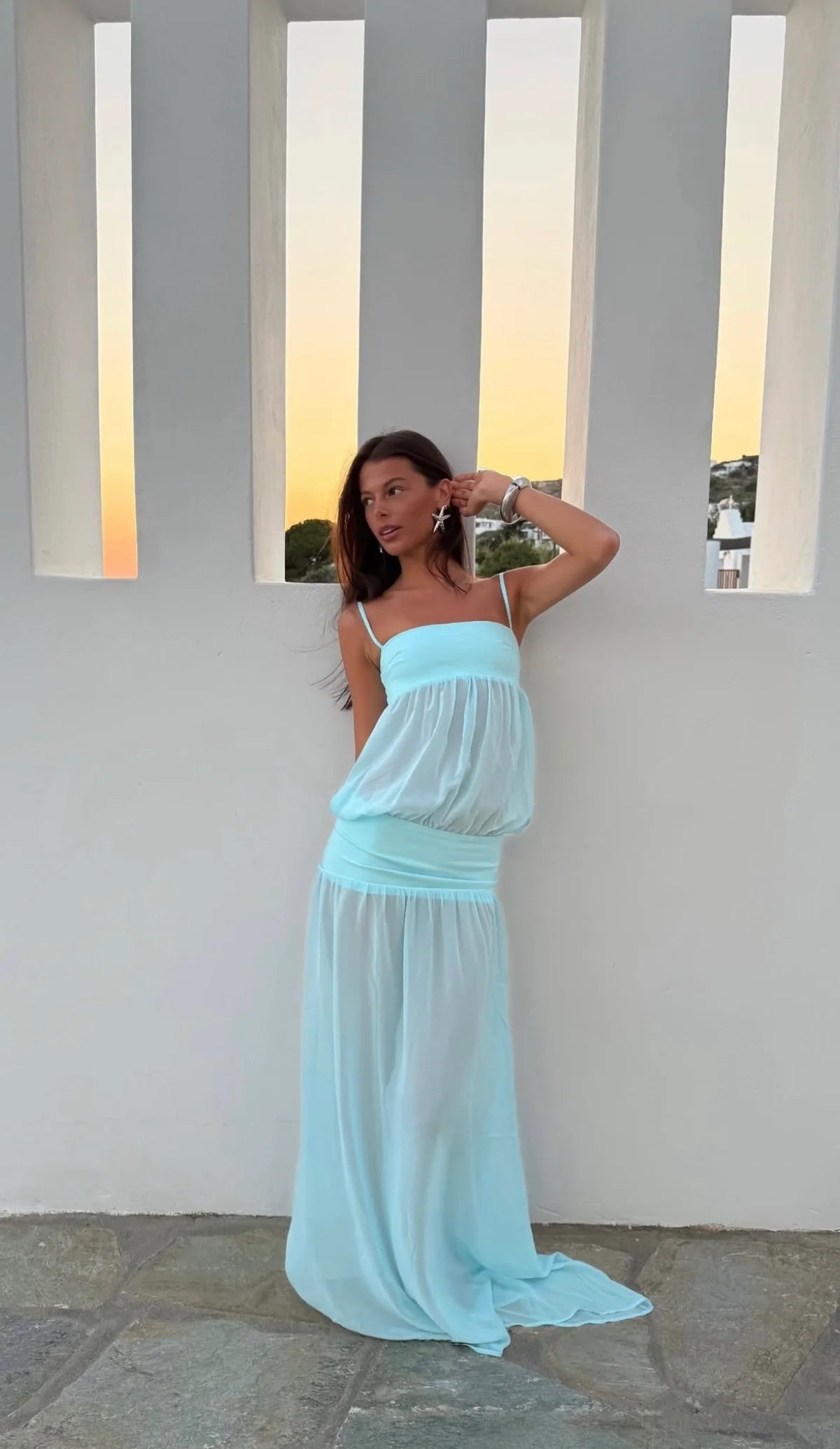 Romeo Gown in Aqua I Ance Gria