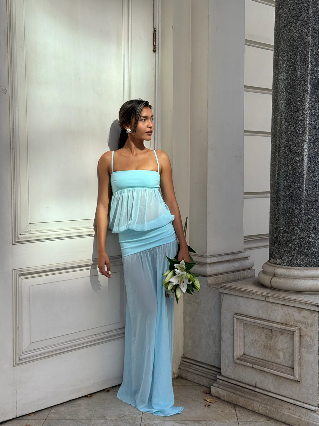 Romeo Gown in Aqua I Ance Gria