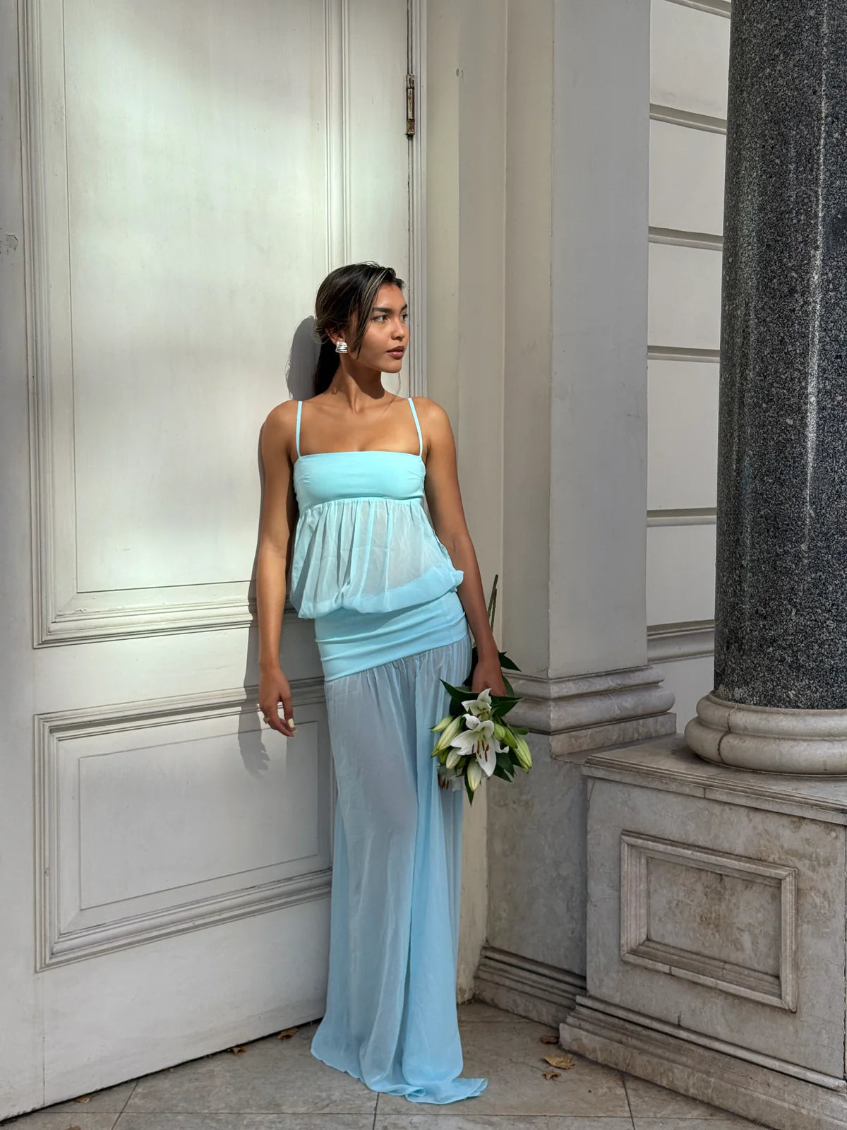 Romeo Gown in Aqua I Ance Gria