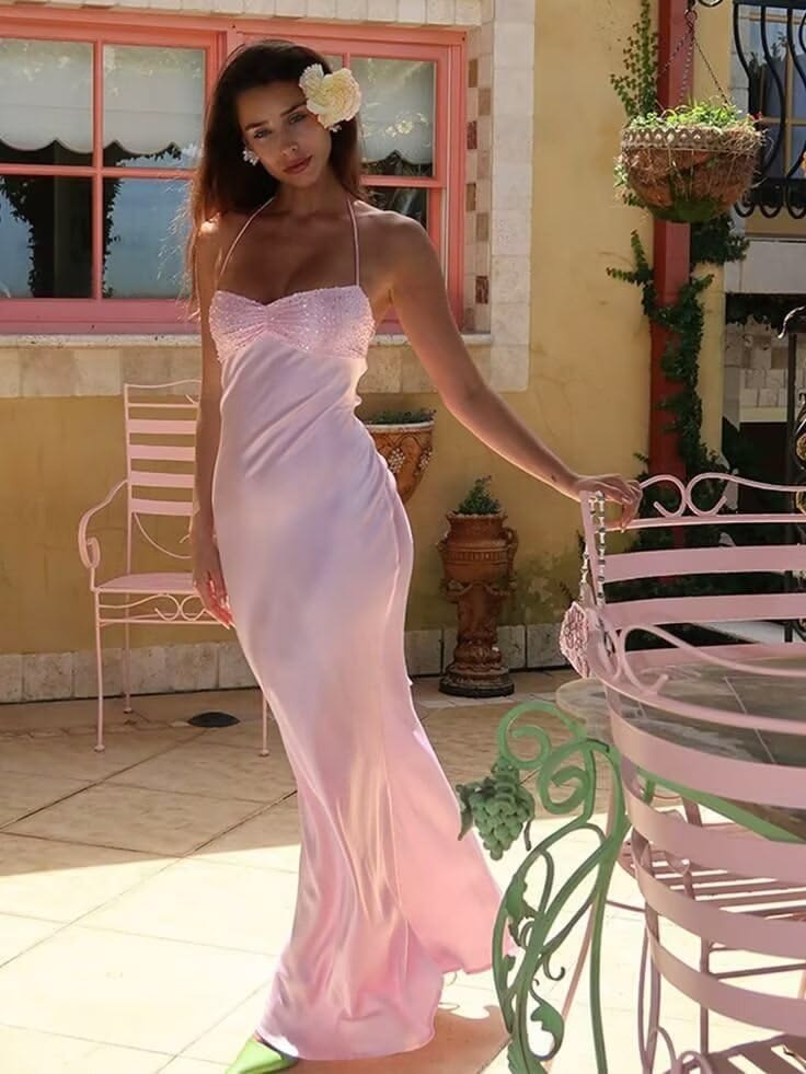 Jade Maxi Dress Quartz- I Am Delilah