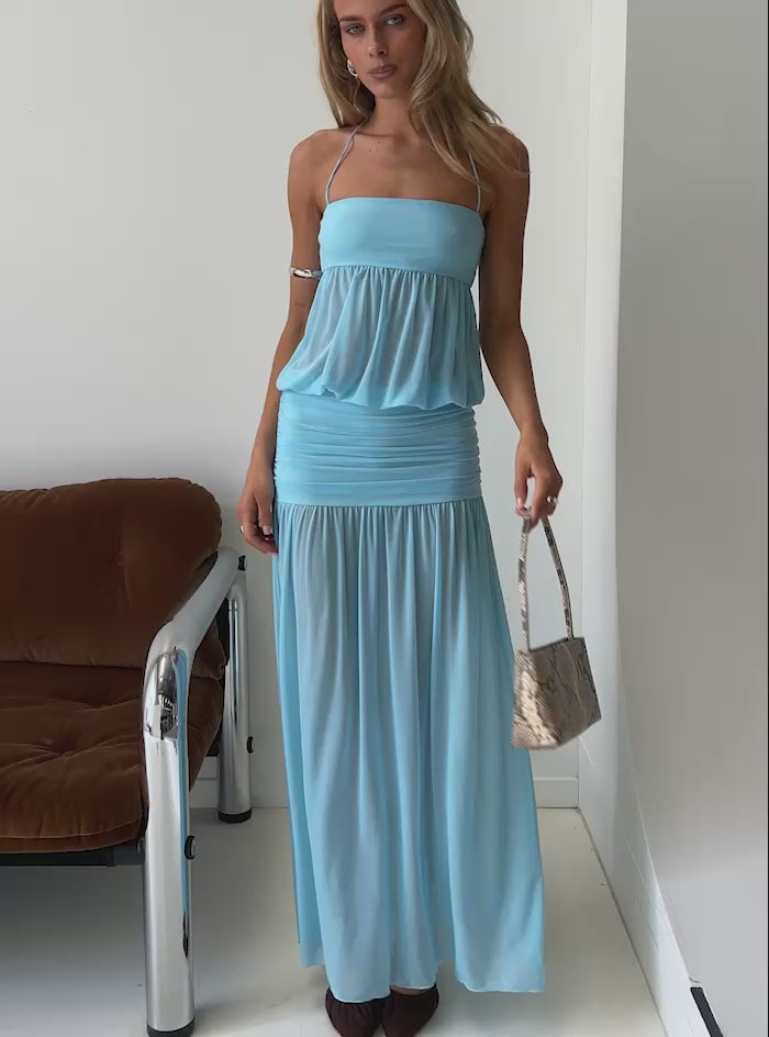 Jesemia Halter Blouson Maxi Dress – Princess Polly